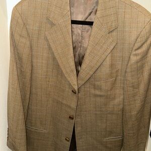 Hugo Boss Brown Plaid Blazer